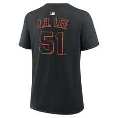 Jung Hoo Lee San Francisco Giants Women's Name & Number T-Shirt Black