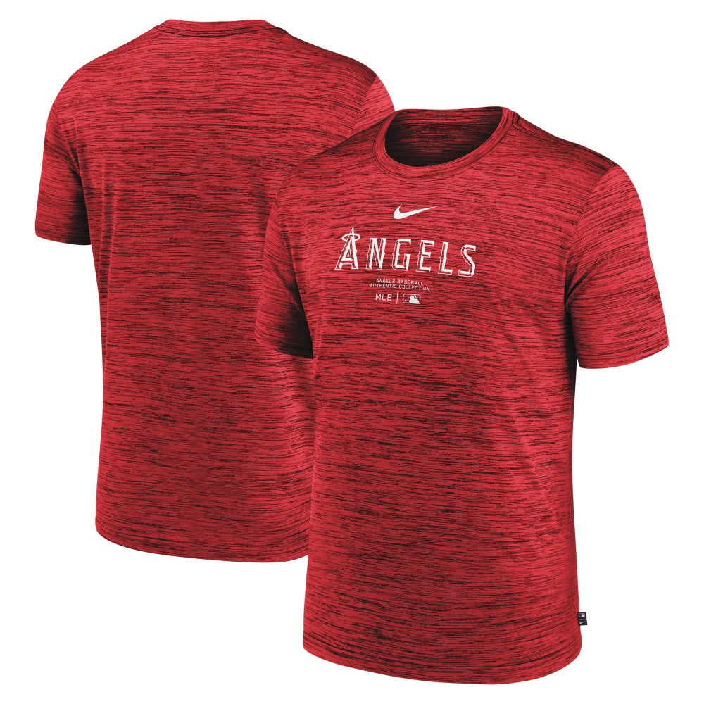 Los Angeles Angels Authentic Collection Velocity Performance Practice T-Shirt Red