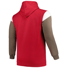 Tampa Bay Buccaneers Profile Big & Tall Trench Battle Pullover Hoodie - Red on sale