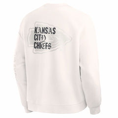 Kansas City Chiefs Oversized Type Play Multi Sweatshirt - Cream cheap