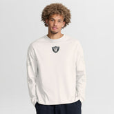 Las Vegas Raiders Oversized Type Play Long Sleeve T-Shirt - Gray discount