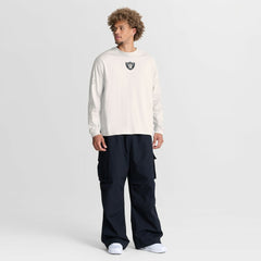 Las Vegas Raiders Oversized Type Play Long Sleeve T-Shirt - Gray discount
