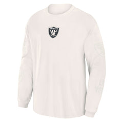 Las Vegas Raiders Oversized Type Play Long Sleeve T-Shirt - Gray discount