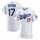 Shohei Ohtani Los Angeles Dodgers Home Authentic Sponsor Patch Jersey White