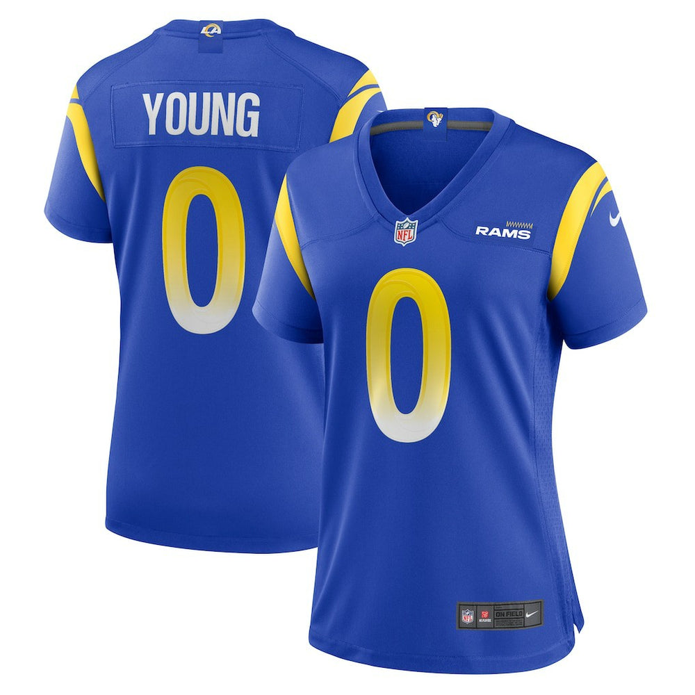 Byron Young Los Angeles Rams Women's Home Game Jersey - Royal cheap