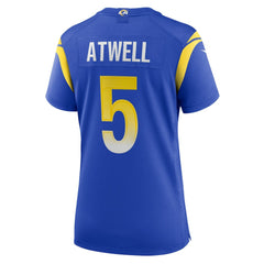 Tutu Atwell Los Angeles Rams Women's Home Game Jersey - Royal outlet