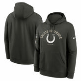 Indianapolis Colts Salute To Service Club Fleece Hoodie - Olive sale