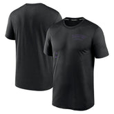 Colorado Rockies Authentic Collection Early Work Tri-Blend Performance T-Shirt Black