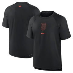 San Francisco Giants Authentic Collection Pregame Raglan Performance T-Shirt Black
