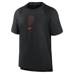 San Francisco Giants Authentic Collection Pregame Raglan Performance T-Shirt Black
