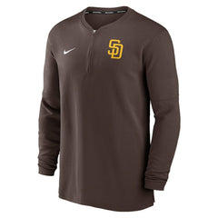 San Diego Padres Authentic Collection Game Time Performance Quarter-Zip Top Brown