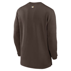 San Diego Padres Authentic Collection Game Time Performance Quarter-Zip Top Brown