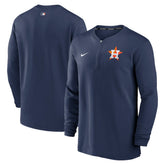 Houston Astros Authentic Collection Game Time Performance Quarter-Zip Top Navy