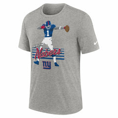 Malik Nabers New York Giants Player Graphic T-Shirt - Heather Gray online