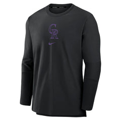 Colorado Rockies Authentic Collection Player Dri-FIT Lightweight Pullover Black