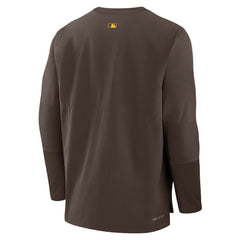 San Diego Padres Authentic Collection Player Dri-FIT Lightweight Pullover Brown