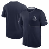 Dallas Cowboys Sideline UV Dri-FIT Coach Shirt - Navy for sale