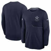 Dallas Cowboys Sideline Coach UV Dri-FIT Long Sleeve Shirt - Navy cheap