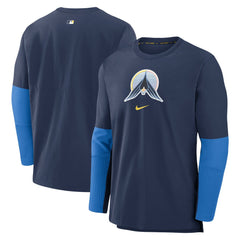 Minnesota Twins Authentic Collection Player Dri-FIT Lightweight Pullover Navy
