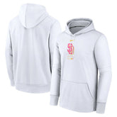 San Diego Padres Authentic Collection City Connect Practice Performance Pullover Hoodie White