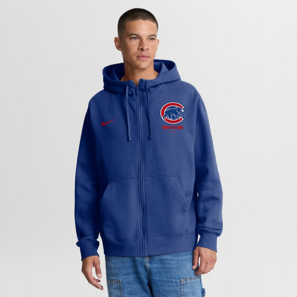 Chicago Cubs Primetime Lockup Full-Zip Hoodie Royal