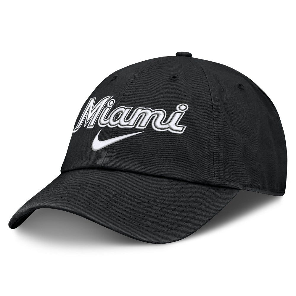 Miami Marlins Primetime Club Adjustable Hat Black