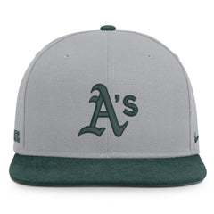 Athletics Primetime Pro Dri-FIT Snapback Hat Gray/Green