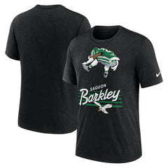 Saquon Barkley Philadelphia Eagles Player Graphic T-Shirt - Heather Black cheap