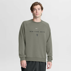 New York Mets Statement Primary Raglan Dri-FIT Sweatshirt Olive