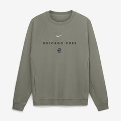 Chicago Cubs Statement Primary Raglan Dri-FIT Sweatshirt Olive