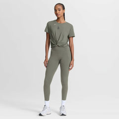 Los Angeles Dodgers Women's One Twist Dri-FIT Cropped T-Shirt Olive
