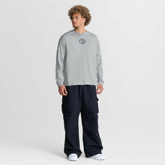 Pittsburgh Steelers Oversized Type Play Long Sleeve T-Shirt - Gray cheap