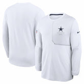 Dallas Cowboys Sideline Coach UV Dri-FIT Long Sleeve Shirt - White outlet