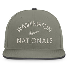 Washington Nationals Pro Dri-FIT Snapback Hat Olive