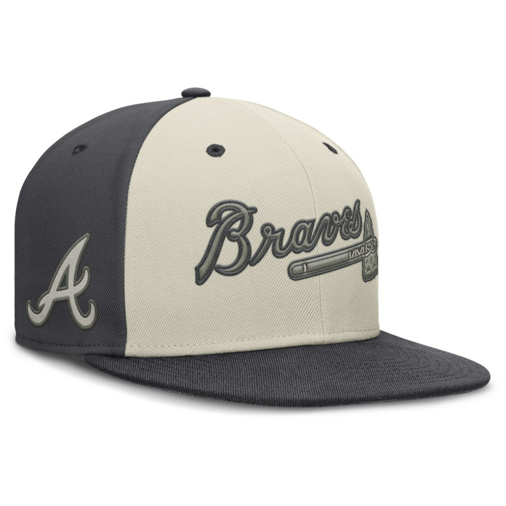 Atlanta Braves Dri-FIT True Fitted Hat Cream