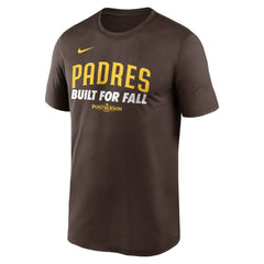San Diego Padres 2025 MLB Postseason Authentic Collection Legend Dri-FIT T-Shirt Brown