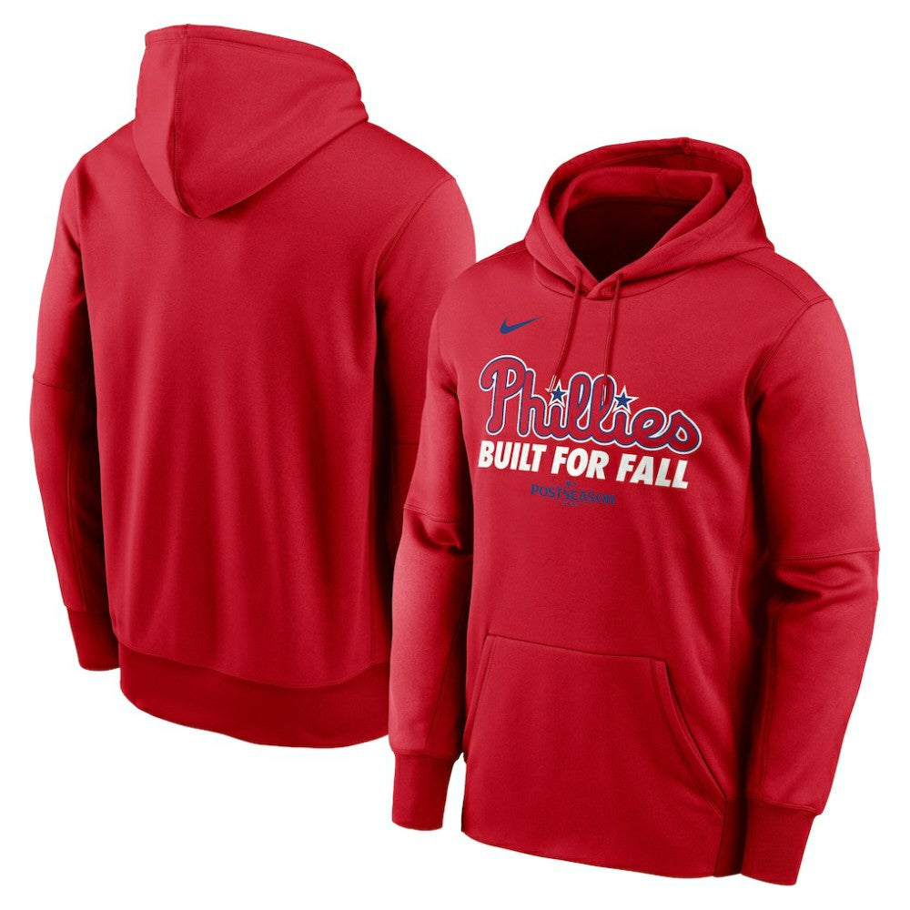 Philadelphia Phillies 2025 MLB Postseason Authentic Collection Therma Fleece Hoodie Red