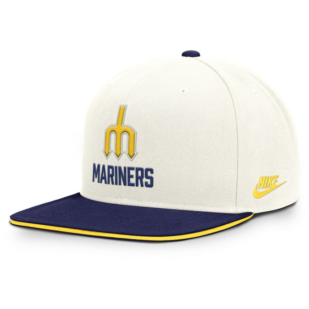 Seattle Mariners Cooperstown Pro Dri-FIT Snapback Hat Cream/Navy