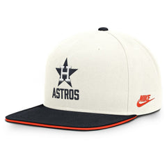 Houston Astros Cooperstown Pro Dri-FIT Snapback Hat Cream/Navy