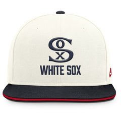 Chicago White Sox Cooperstown Pro Dri-FIT Snapback Hat Cream/Navy