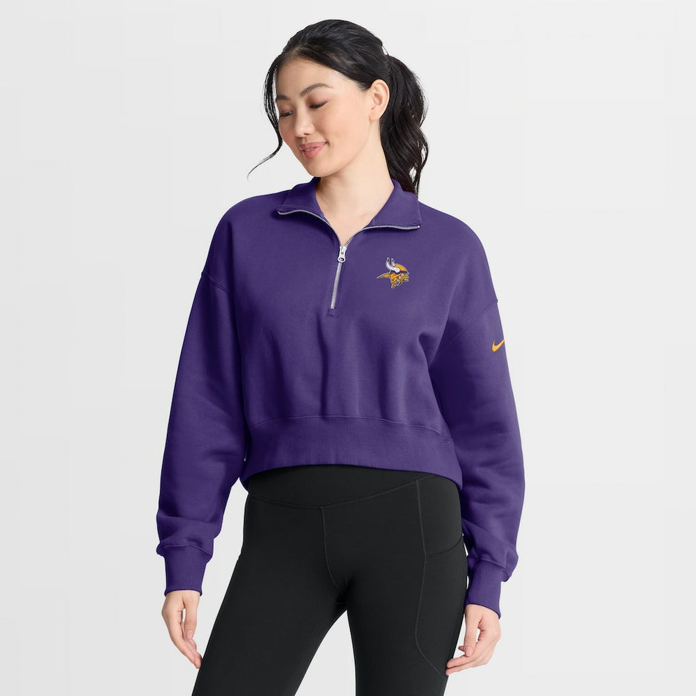 Minnesota Vikings Women's Phoenix Fleece Quarter-Zip Sweatshirt - Purple online