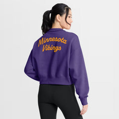 Minnesota Vikings Women's Phoenix Fleece Quarter-Zip Sweatshirt - Purple online