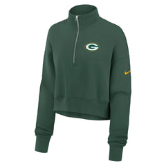 Green Bay Packers Women's Phoenix Fleece Quarter-Zip Sweatshirt - Green outlet