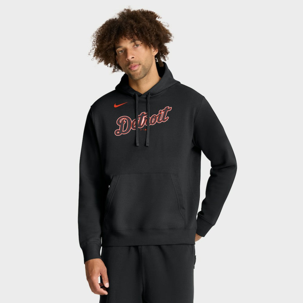 Detroit Tigers Dri-Fit Club Hoodie Black