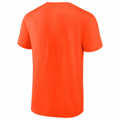 Edmonton Oilers Logo Athletic Essential T-Shirt - Orange T-shirts