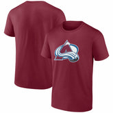 Colorado Avalanche Logo Athletic Essential T-Shirt - Burgundy T-shirts