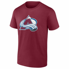 Colorado Avalanche Logo Athletic Essential T-Shirt - Burgundy T-shirts
