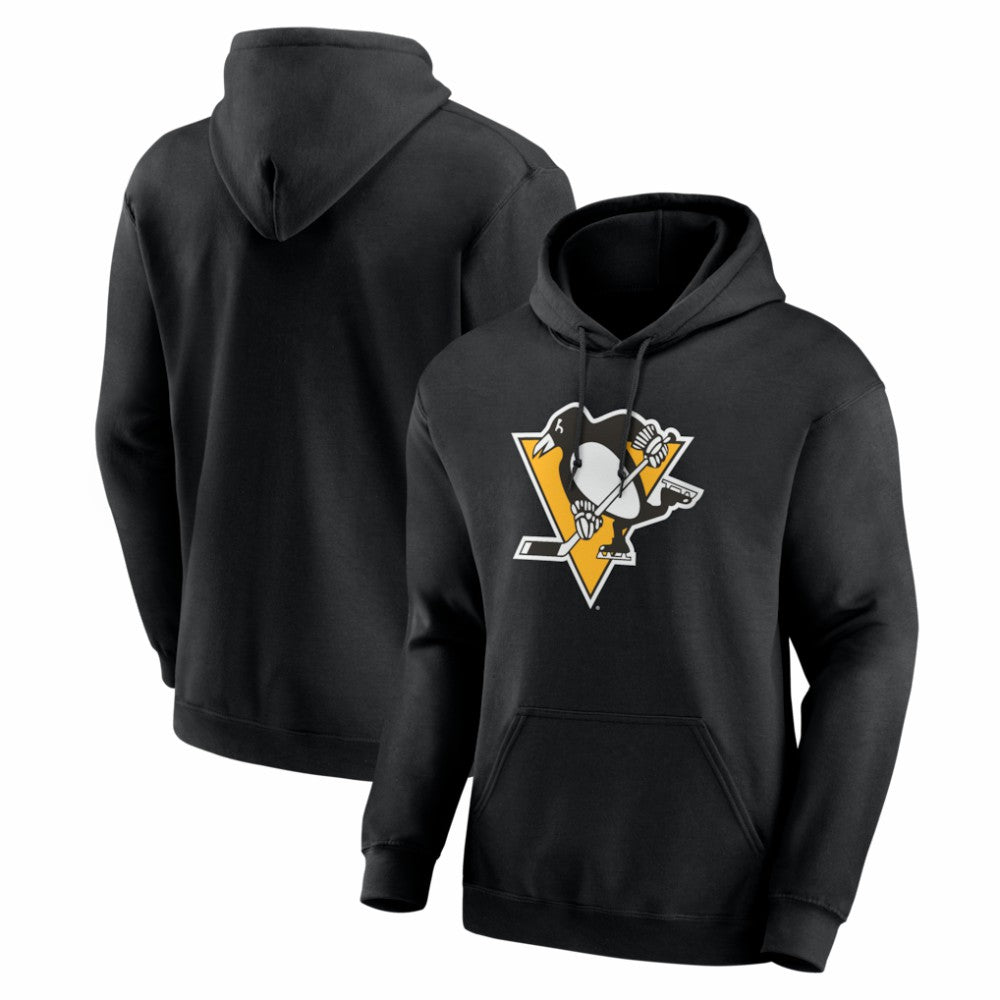 Pittsburgh Penguins Logo Athletic Essential Hoodie - Black Hoodies