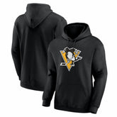 Pittsburgh Penguins Logo Athletic Essential Hoodie - Black Hoodies
