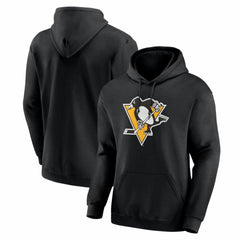 Pittsburgh Penguins Logo Athletic Essential Hoodie - Black Hoodies
